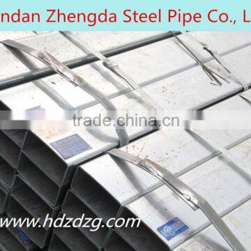 Standard hot dip galvanized square and rectangular steel pipe/tube Q195-Q345 BS1387-1985