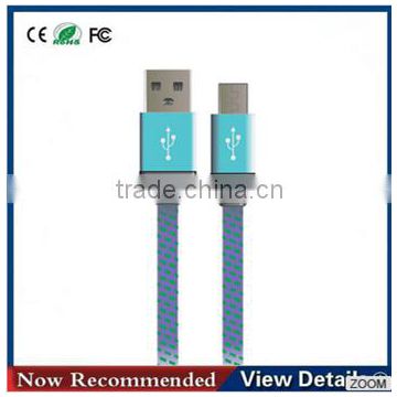 Wholesale Woven nylon fiber braided USB Cable Mobile Phone Charging Cable for Samsung galaxy S3 S4 note2 HTC