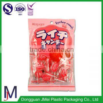 China factory Middle back seal bags food grade candy plastic