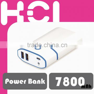 Battery 7800mAh Portable Mobile USB Charger Power Bank