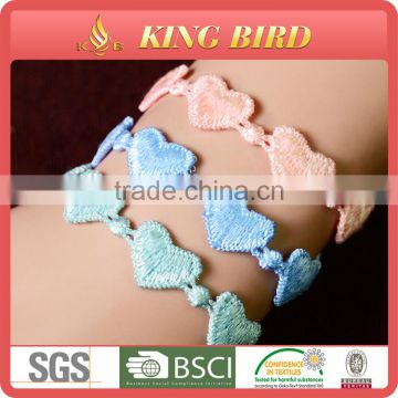 China supply korean lace material for fashion jewellery bracelet