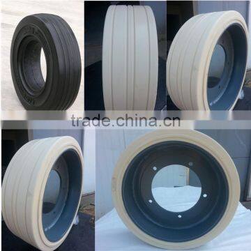 small solid rubber wheels 3.20-8 3.60-8 4.00-8 16x5-9 used for industry trailer machine