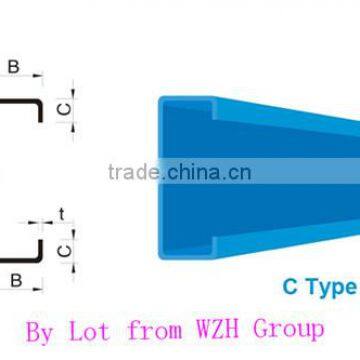 Hot dig galvanized structural steel Rooled C purlin