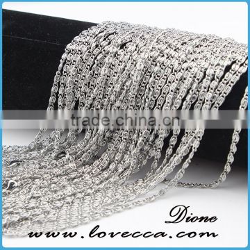 Hot sale jewelry 316L stainless steel chain silver chains wholesale prices