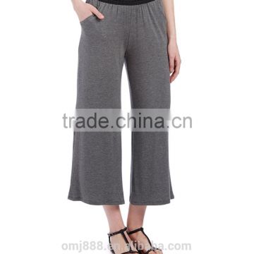 2016 plus size women crop palazzo pants