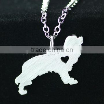 New Stainless Steel jewelry jewel dog pendant animal pendant stainless steel necklace