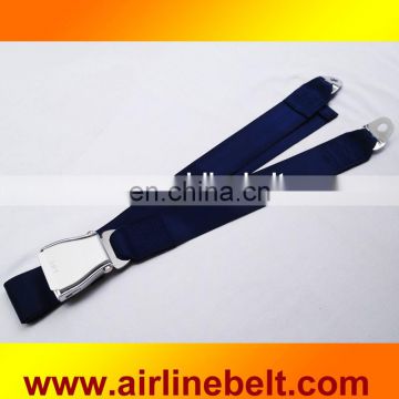 Premium quality two points airplane buckle decelerating belt