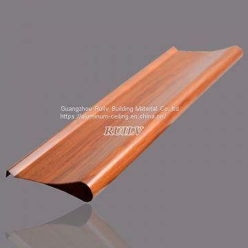Water Drop Aluminum Ceiling for station/ Wooden Grain Aluminum Linear Ceiling/Perforated aluminum linear ceiling