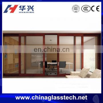 recycled no deformation aluminium alloy frame laminated glass modern door designs for houses