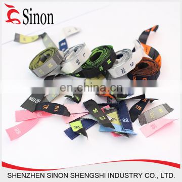 oem factory custom logo double sided woven labels for clothing