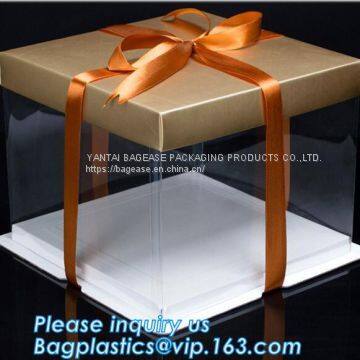 Cheap Custom Cupcake Handle Box Cake Boxes Wholesale,Take Away Birthday Cake Boxes Cardboard Boxes Cake Boxes bagplastic