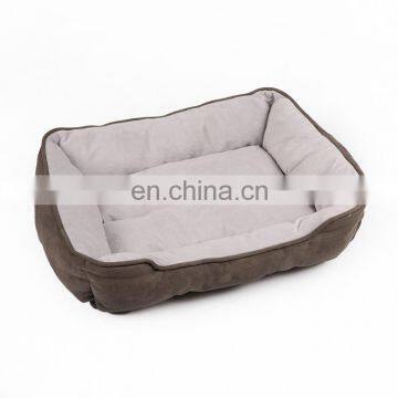 High Sales Foldable Rectangle Hairy Warming Chew Proof Sturdy Washable Cotton Pet Bed