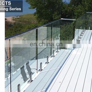 factory wholesale 304 316 stainless steel frameless swimming pool glass pool fence spigot