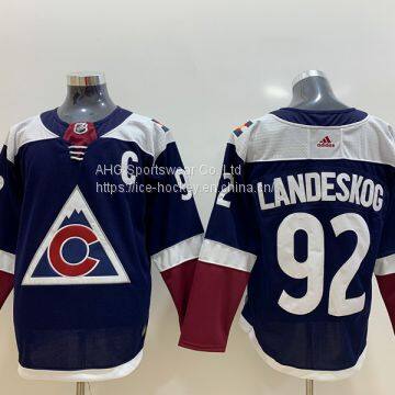 Colorado Avalanche #92 Landeskog Blue Jersey