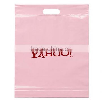 Plastic die cut handle plastic shopping bag(2015 design) with high quality