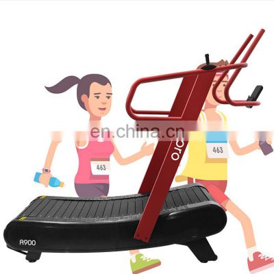 China low price Curved treadmill & air runner training commercial treadmills for sale low noise exercise running machine