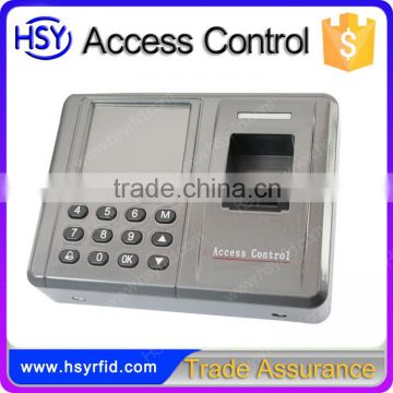 HSY-F802 Fingerprint access control recording of working hours tcp/ip rfid card time and attendance with control door opening