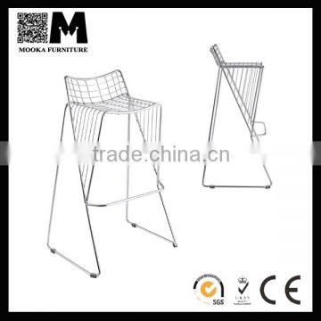 elegant modern design wire bar chair metal bar high chair