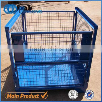 Large collapsible welded metal steel wire mesh storage containers