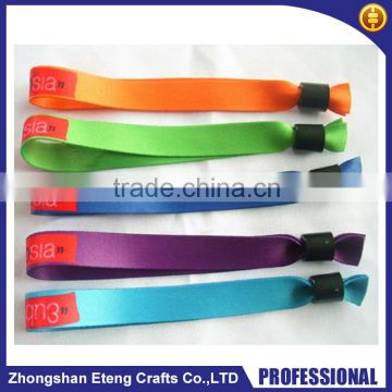 High quality Free Customized Frabirc Wristbands,custom printed wristbands