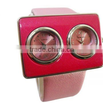 HOT!! 2012 lady quartz watches with two japan movements