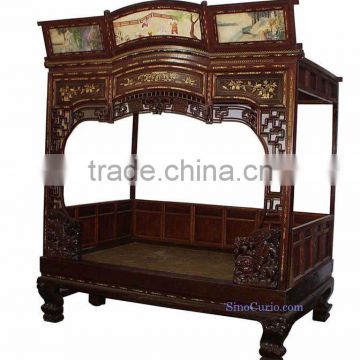 chinese antique Ming-style bed