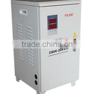 Full automatic single phase compensated voltage optimizer stabilizer improves the power