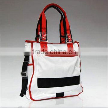 L-1809-2013 New arrival fashion nylon handbag white tote hand bag formal bags for women