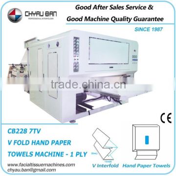 V Fold Kitchen Paper Hand Towels Dispenser Production Line Machinery