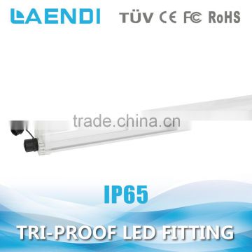 AL+PC Cover t8 outdoor ip65 led tri-proof tube light,led waterproof light 4ft 30w