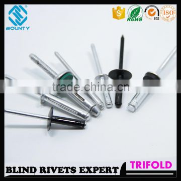HIGH QUALITY FACTORY ALUMINUM TRIFOLD RIVETS FOR GLASS CURTAIN WALL
