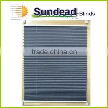 2015 hot sale high quality Pleated Blinds /Polyester Fabric Pleated blinds /plissee blinds