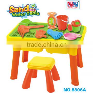 2 In 1 Powerful Summer Set Sand & Water Table With Board & Seat