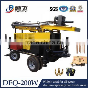 manufacturer boring machine DTH hammer water well drilling rig DFQ-200W