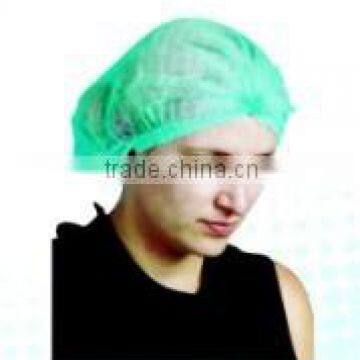 blue nonwoven nurse cap / mob cap