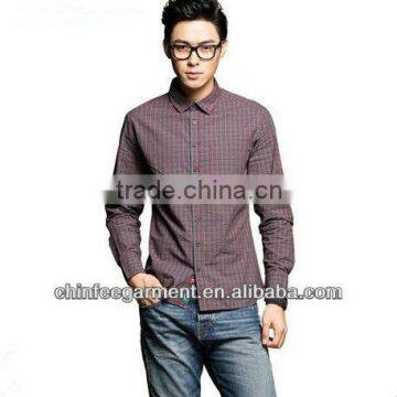 Casual Check Shirts For Man Made In China