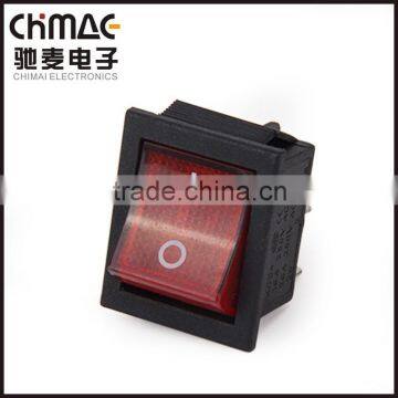 CHIMAI good quality cheaper price rocker switch light t85 250vac 220V colorful 4pin double pole rocker switch