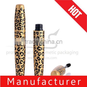 Hot sale empty leopard print aluminum mascara tube