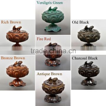 High quality and Various color of tradition souvenir Lotus Incense burner at Cost-effective , small lot order available