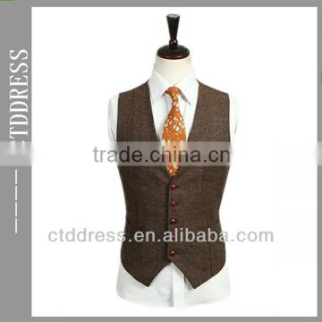 dark brown mens fashion casual vest