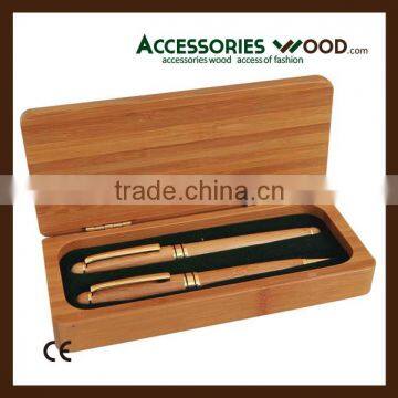 2016 100% nature wood wooden pen with wooden pen case and your logo