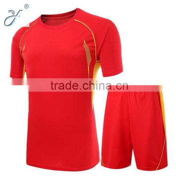 Red Viscose Jersey T Shirt Gym Outfit Men's Sport Shirt