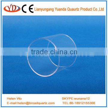 high temperature clear large diameter quartz glass tube