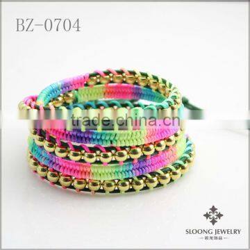 Fashion DIY Braided Wrap Leather Bracelet