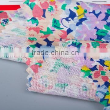 Colourful Flora flowers 100% Combed Cotton Jersey Fabric Print