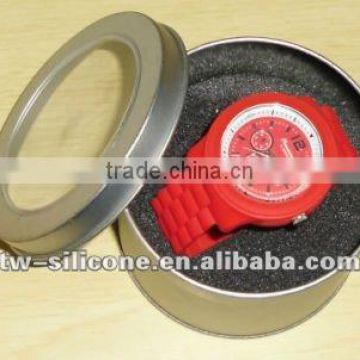 wholesale watch tin box round tin box watch box