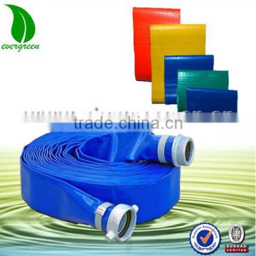 6 inch red color pvc irrigation lay flat hose
