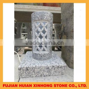 Hand carved indoor stone lantern with hollow