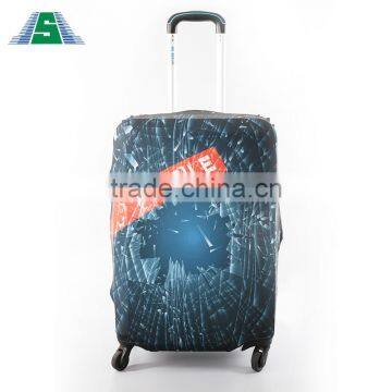 Wholesale elastic protective luggage cover with printing for sale