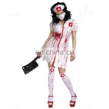 Zombie Bloody Nurse Horror Scary Halloween Fancy Dress Party Costume